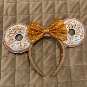 BaubleBar Disney Donut Ears Headband with Glitter Bow